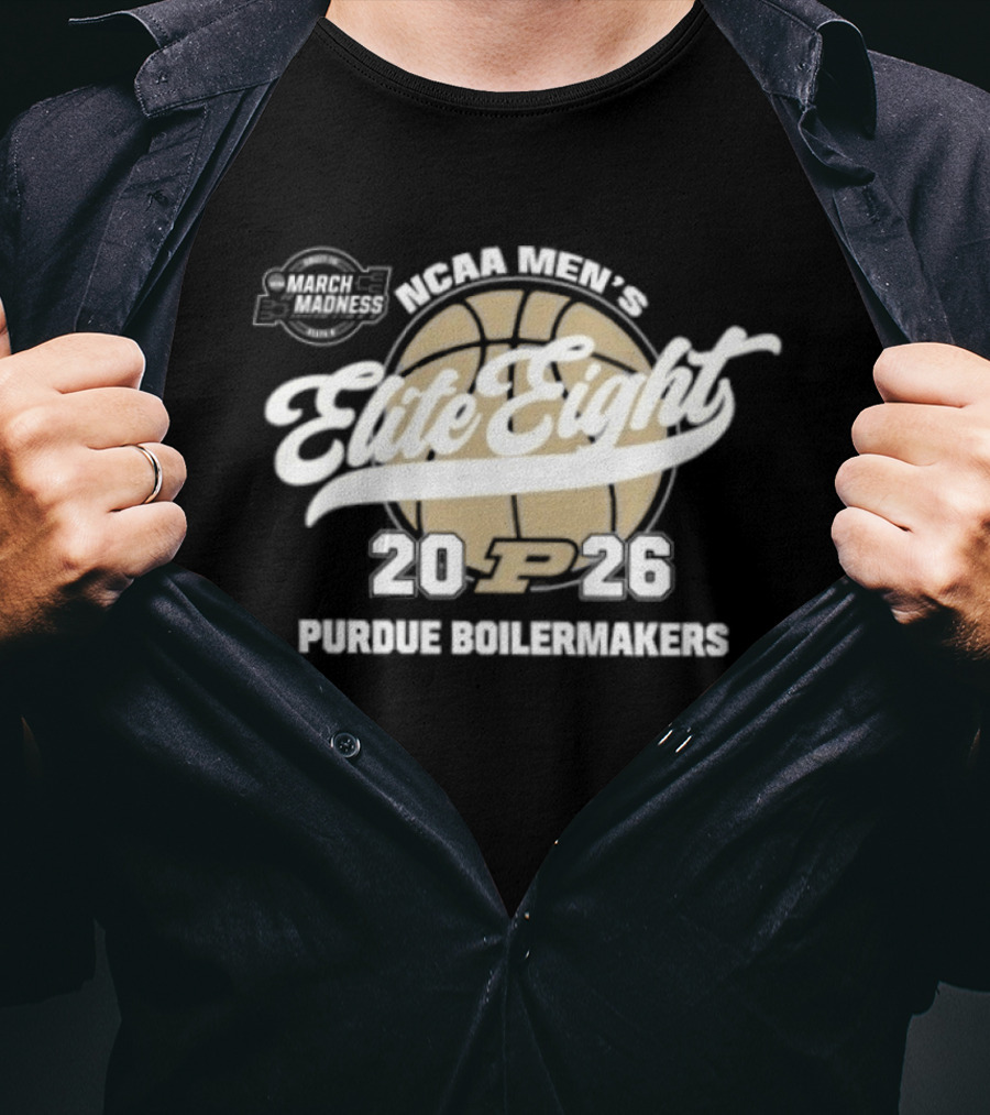 Purdue Boilermakers 2026 NCAA Men's Elite Eight Basketball Tournament March Madness T-Shirt