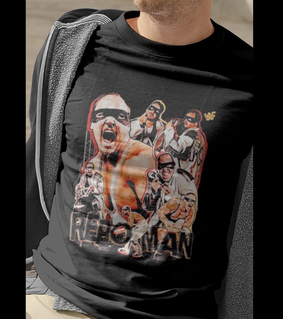 Repo Man Barry Darsow WWF Wrestler Collage T-Shirt