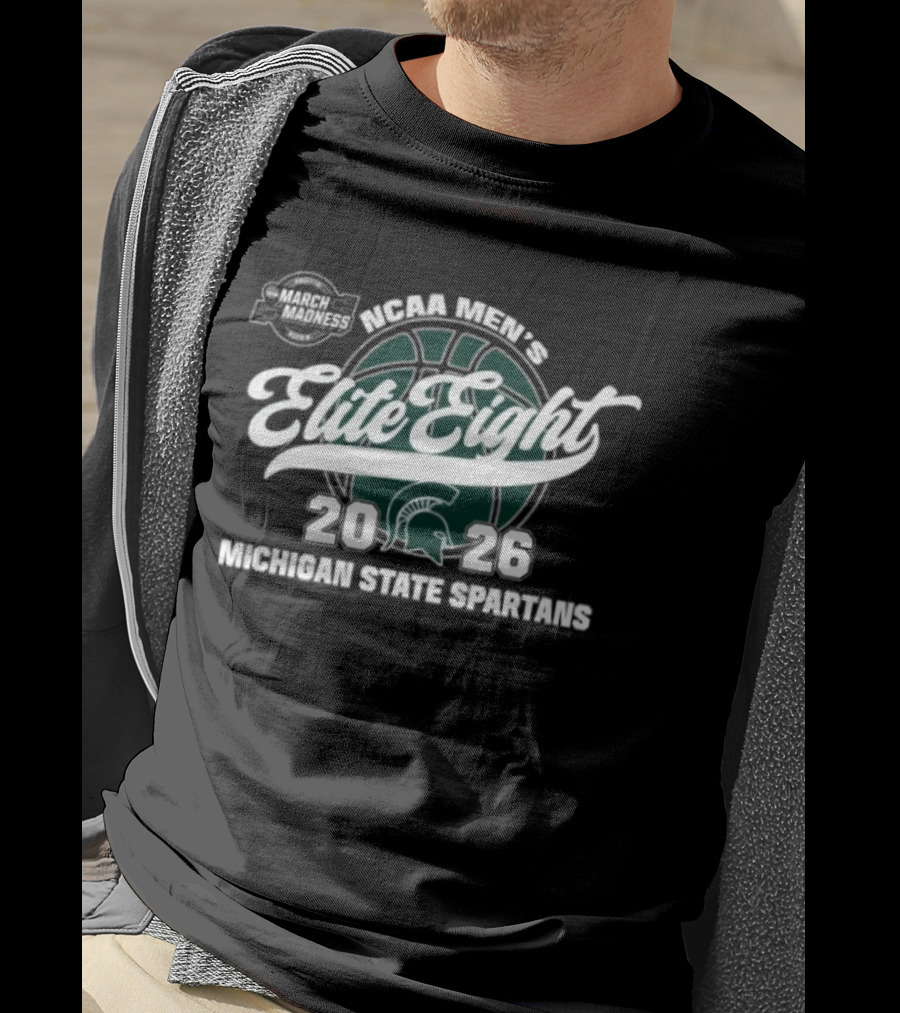 Elite Eight 2026 Michigan State Spartans NCAA Men's Basketball Tournament March Madness T-Shirt