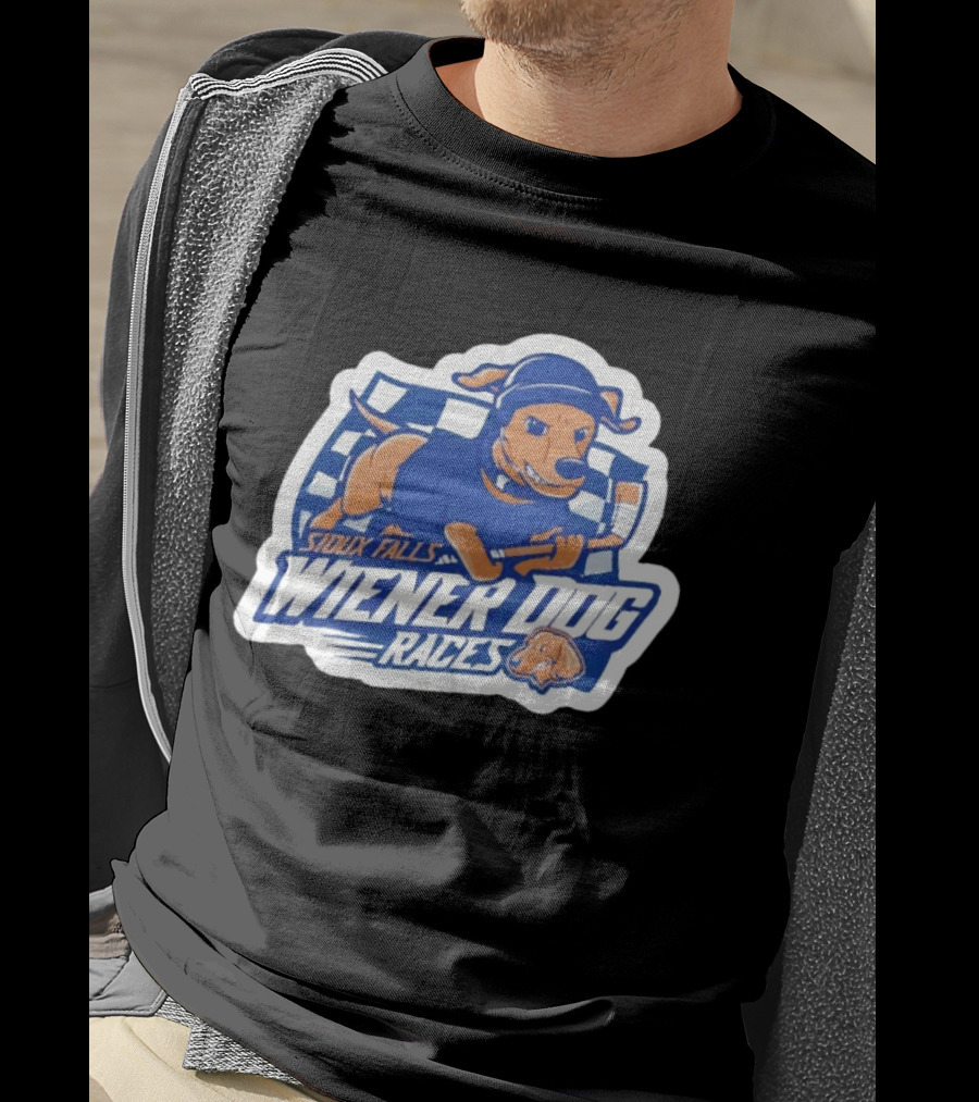 Sioux Falls Wiener Dog Hockey Races Fun Event T-Shirt