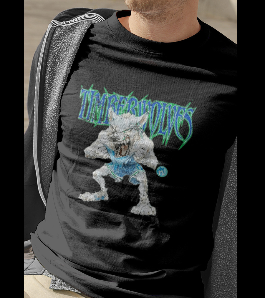 Timberwolves Mascot Crunch The Wolf Fierce T-Shirt
