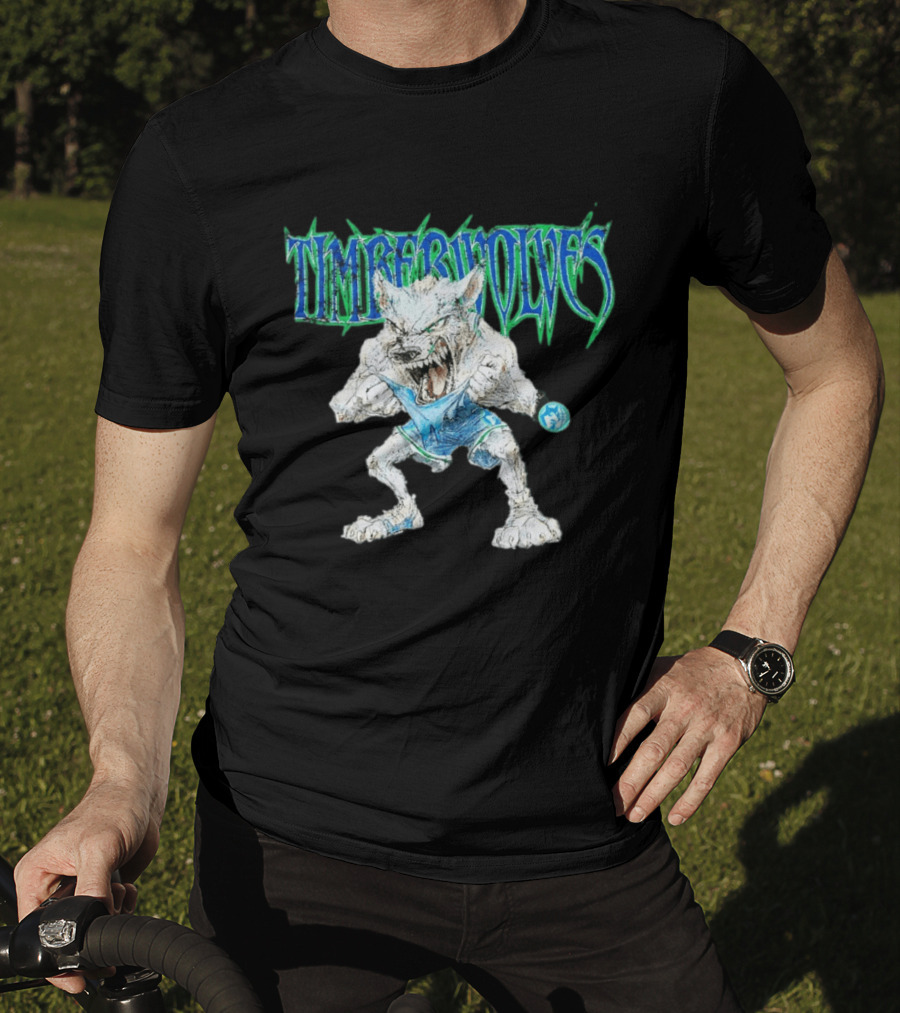 Timberwolves Mascot Crunch The Wolf Fierce T-Shirt