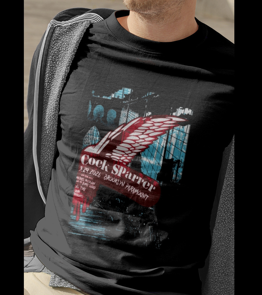 Cock Sparrer Brooklyn Paramount 03.29.2026 Winged Logo Bridge T-Shirt