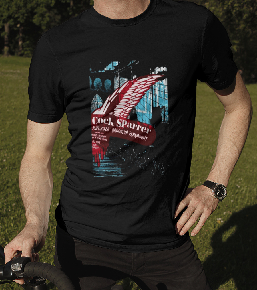 Cock Sparrer Brooklyn Paramount 03.29.2026 Winged Logo Bridge T-Shirt