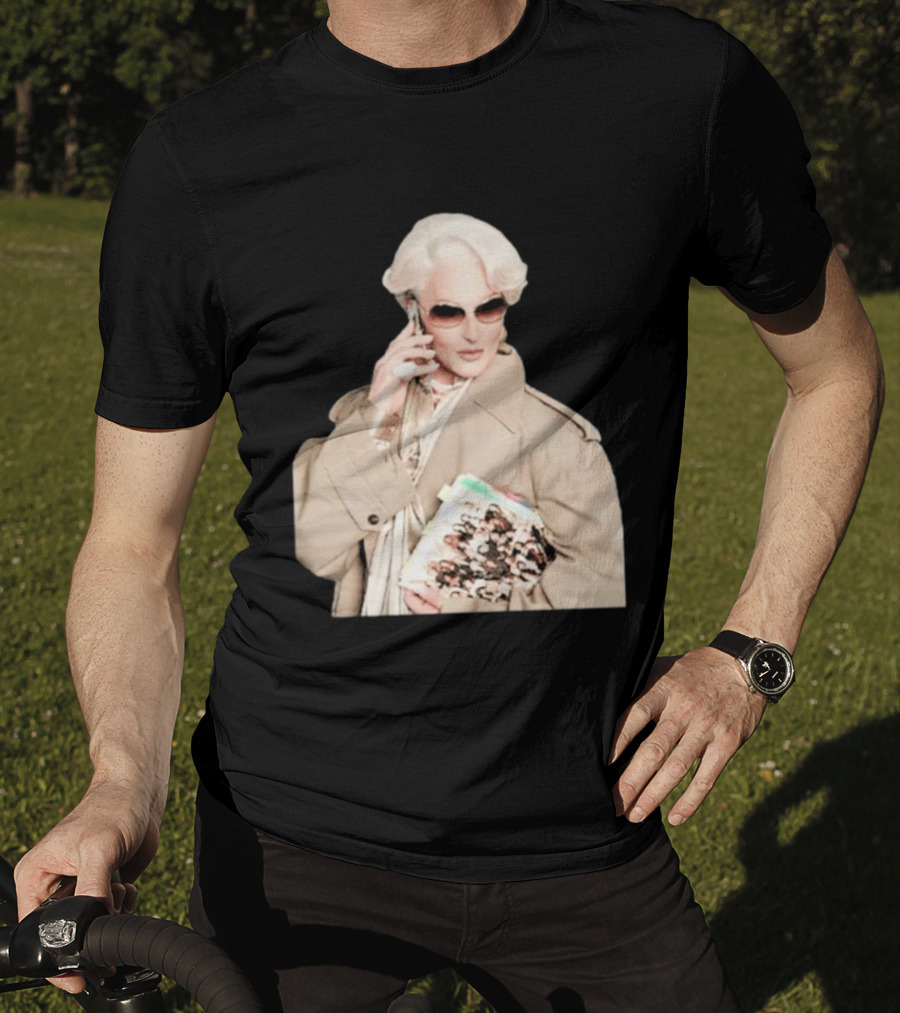 Miranda Priestly Iconic Fashion Boss With Sunglasses And Phone T-Shirt