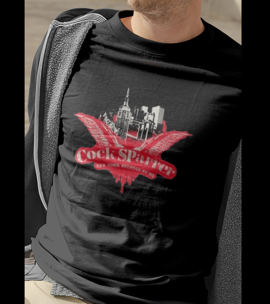 Cock Sparrer Tour 2026 New York Belongs To Me Urban Skyline Wings T-Shirt