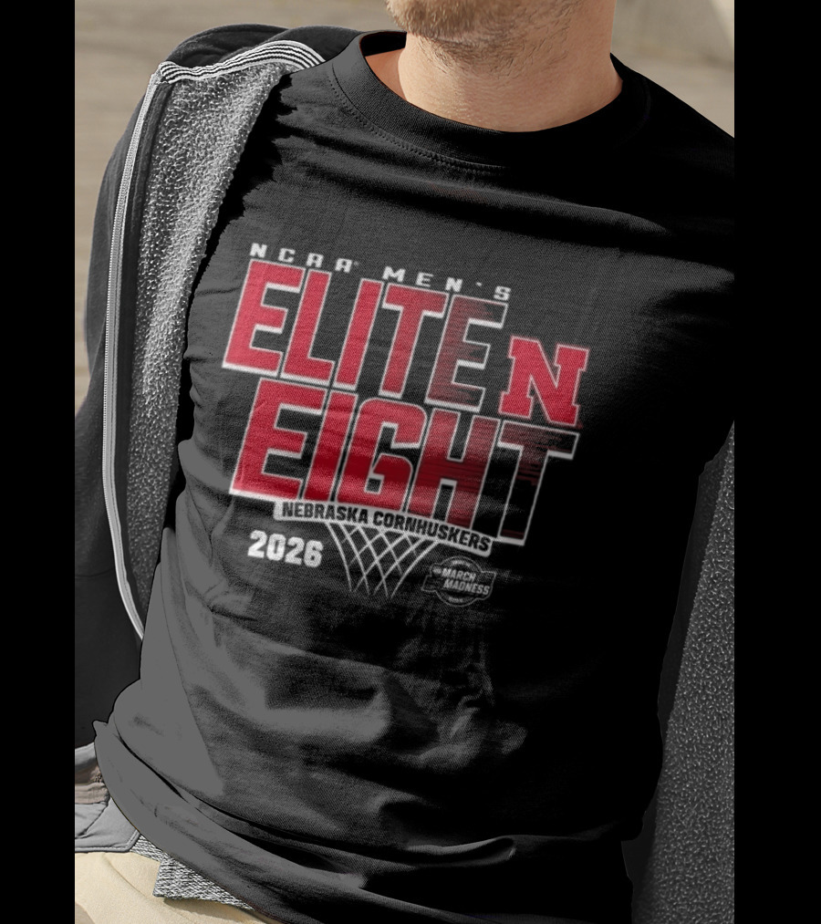 NCAA Men's 2026 Elite Eight Nebraska Cornhuskers March Madness T-Shirt
