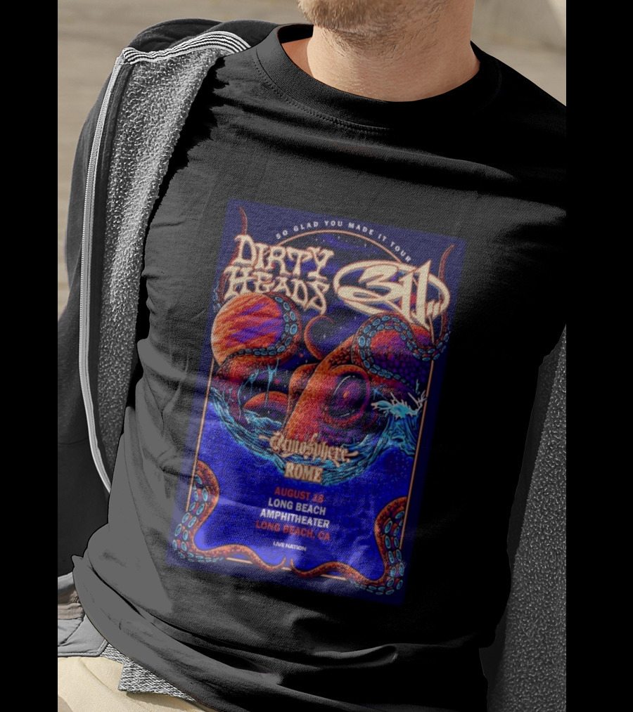 Dirty Heads August 18 2026 At Long Beach Amphitheater Show T-Shirt
