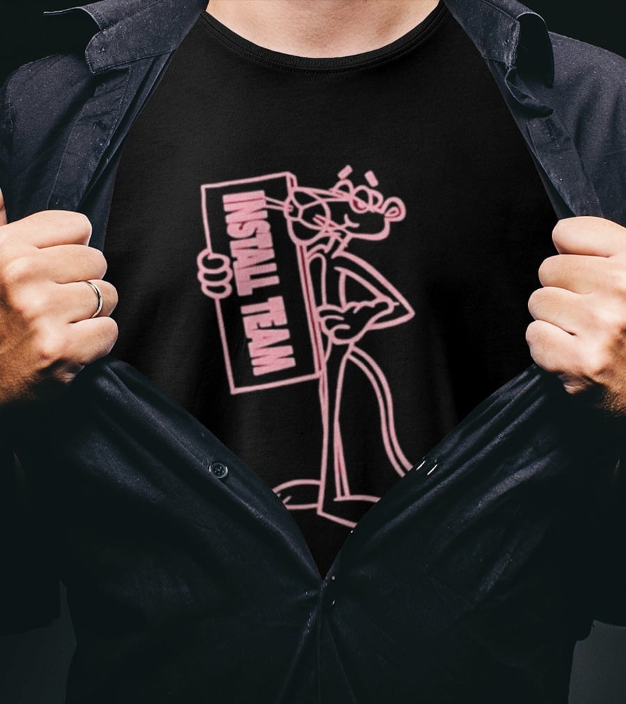 New York Sunshine Pink Panther Install Team T-Shirt