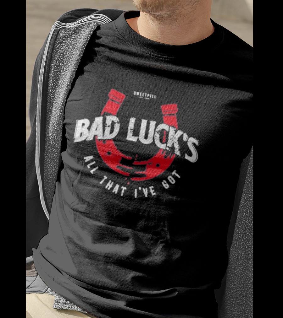 Sweet Pill Bad Luck's All That I've Got Red Horseshoe T-Shirt