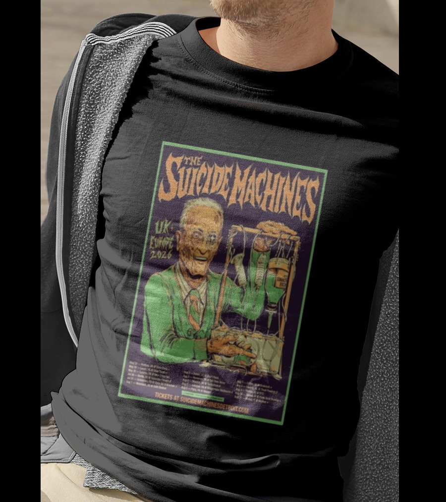 The Suicide Machines UK Europe 2026 Tour Vintage Punk Rock Concert Schedule T-Shirt
