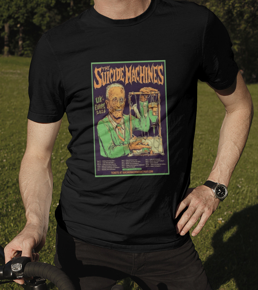 The Suicide Machines UK Europe 2026 Tour Vintage Punk Rock Concert Schedule T-Shirt