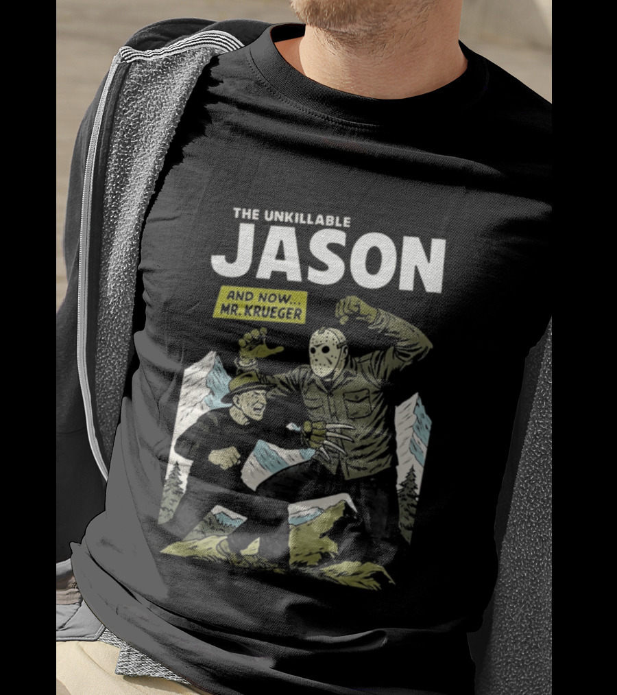 The Unkillable Jason Versus Mr Krueger Faceoff T-Shirt