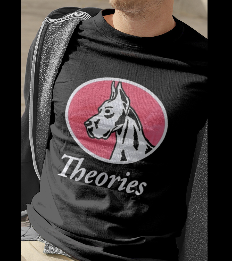 Theories Of Atlantis Champ Faded Brown Great Dane Oval T-Shirt
