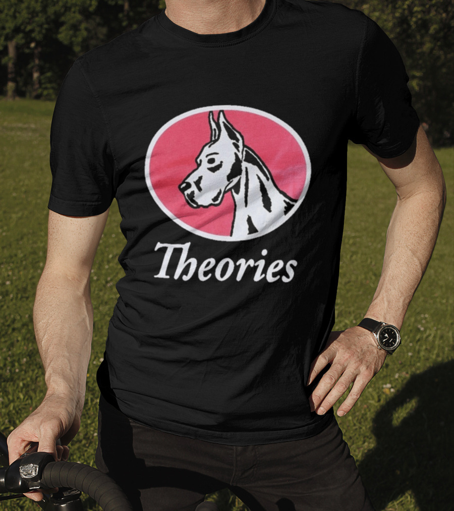 Theories Of Atlantis Champ Faded Brown Great Dane Oval T-Shirt