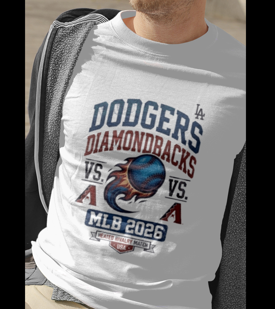 Dodgers Diamondbacks Vs A MLB 2026 Rivalry Match T-Shirt