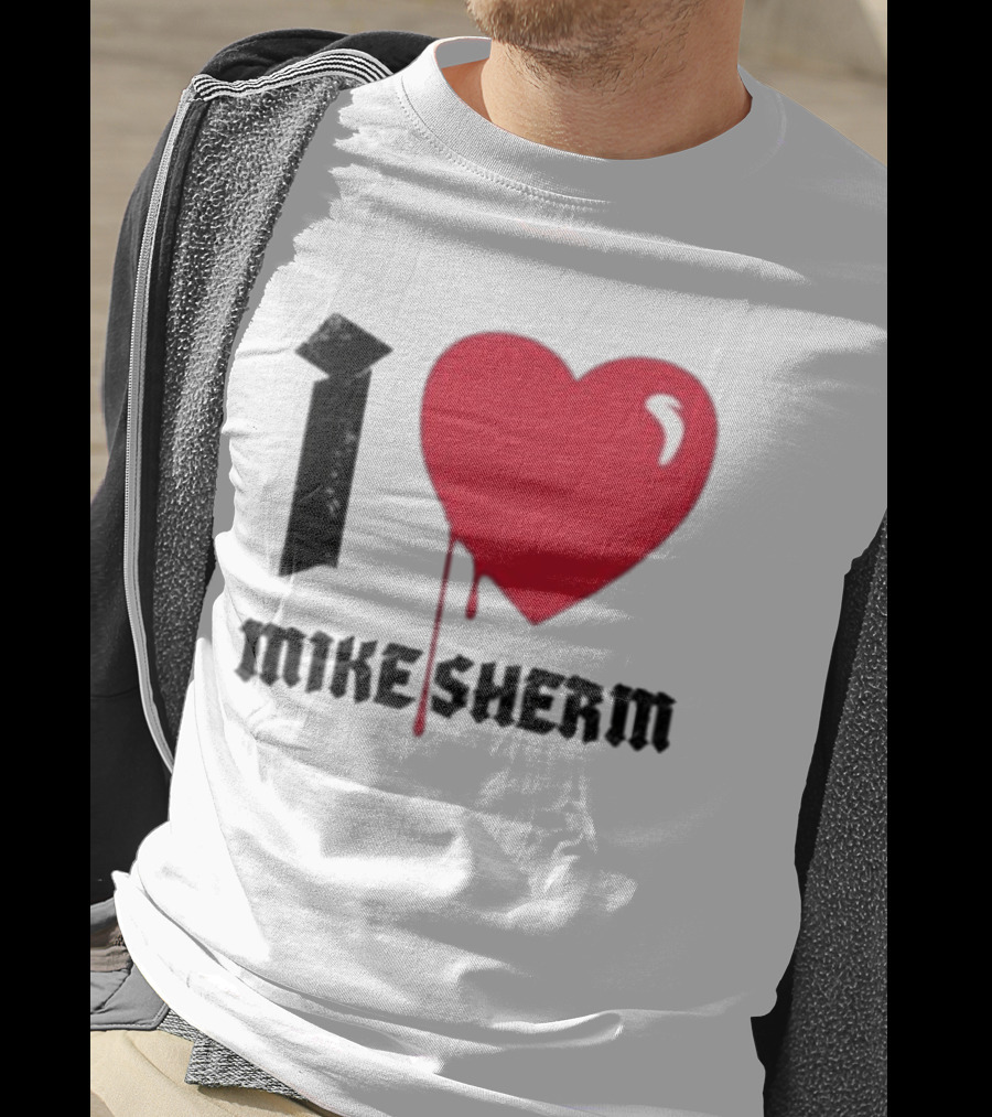 I Heart Mike Sherm Dripping Red Love T-Shirt