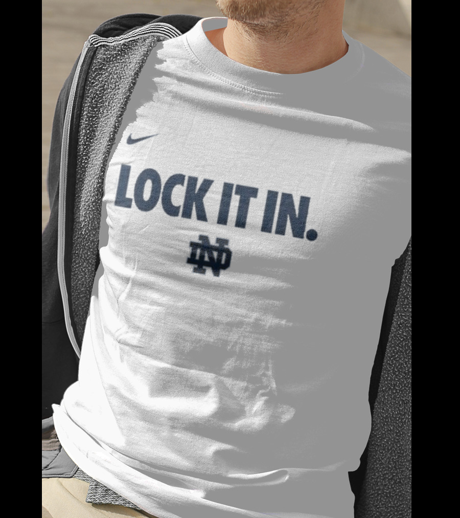 Notre Dame Lock It In March Madness Nike Women's Basketball T-Shirt