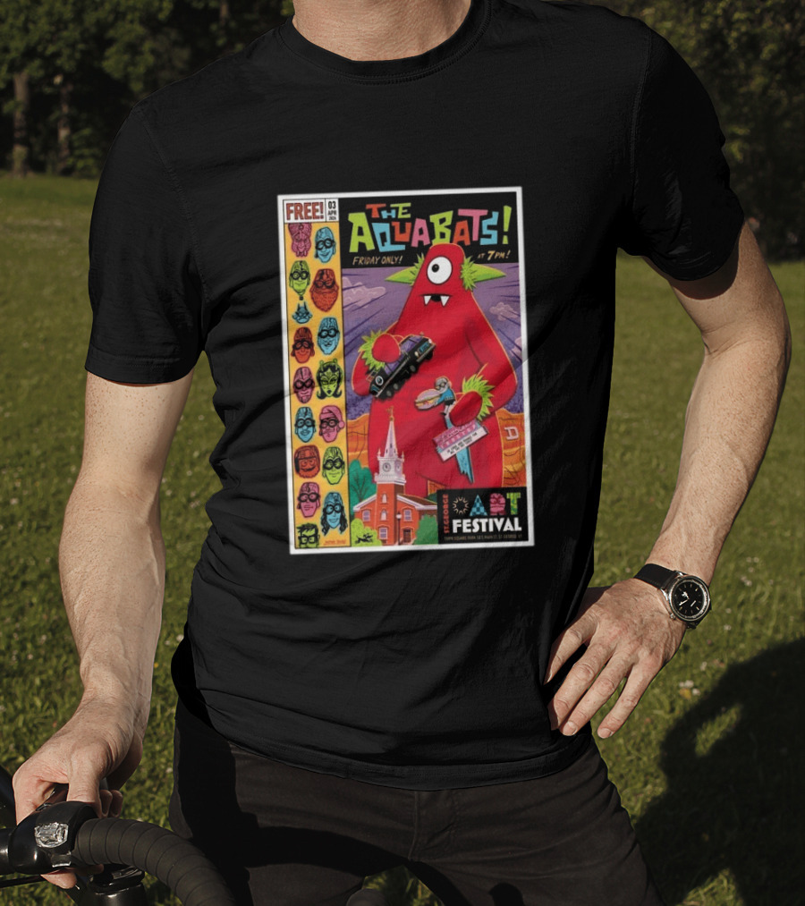 THE AQUABATS! St. George Festival April 3 2026 Featuring Monster And Masked Characters T-Shirt