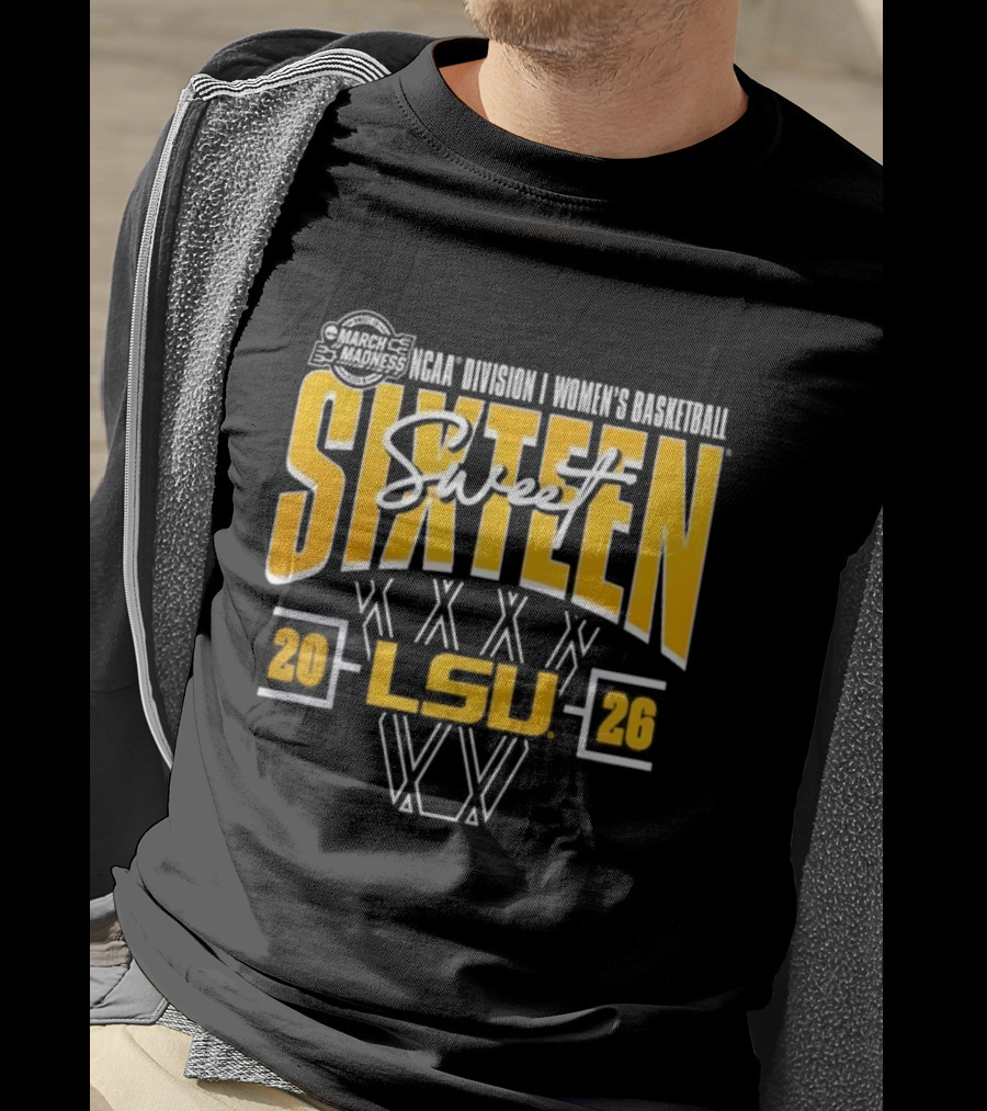 LSU Tigers 2026 NCAA Women's Basketball Sweet Sixteen March Madness T-Shirt