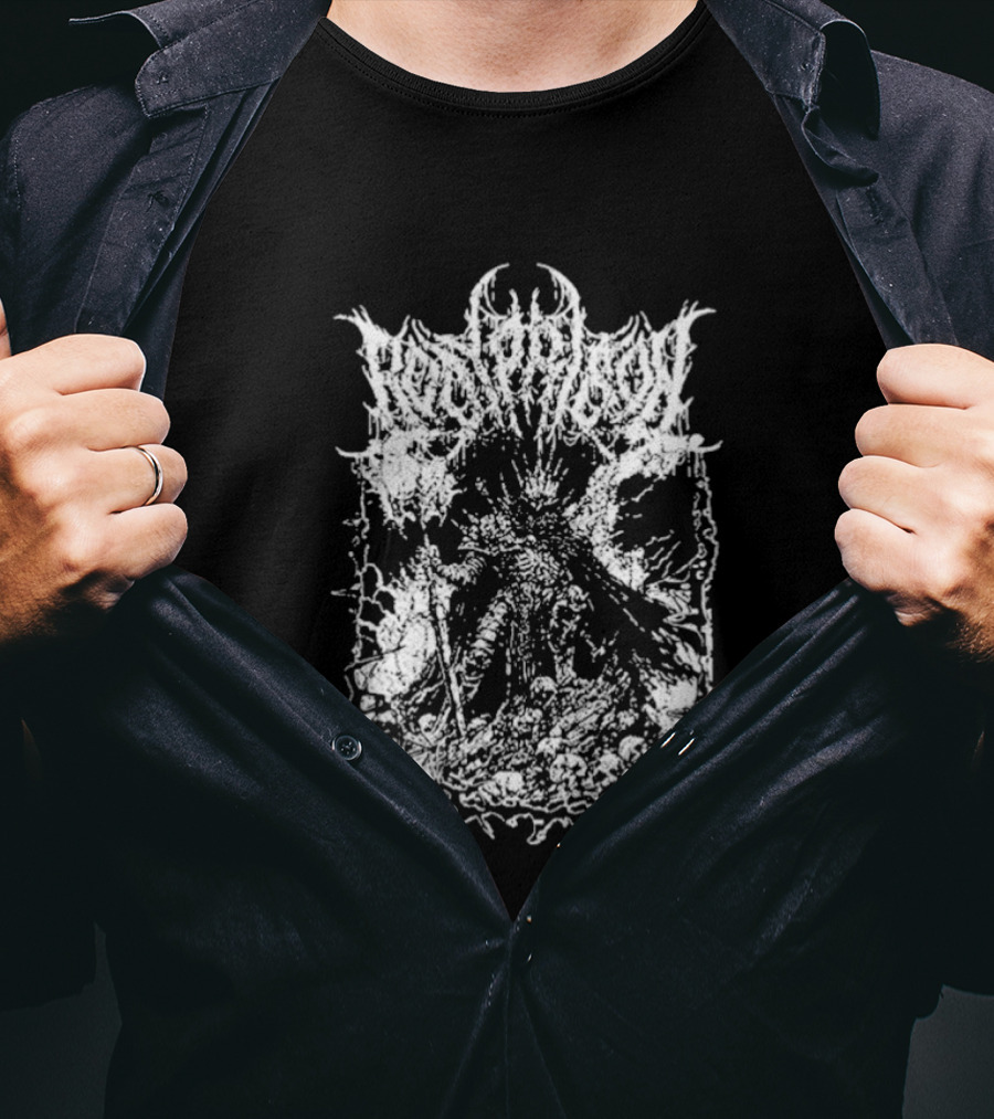 Body Prison Kara Text Graphic White Extreme Metal T-Shirt