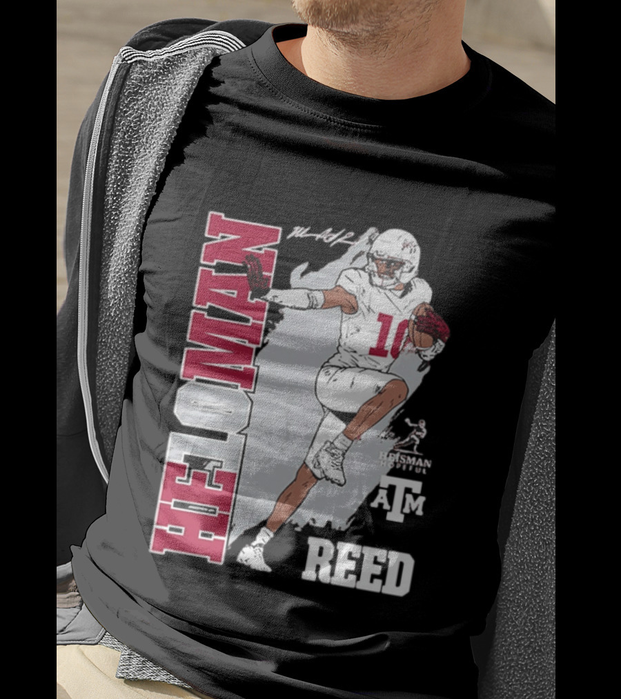 Marcel Reed Texas A&M Aggies Heloman Heisman Pose T-Shirt
