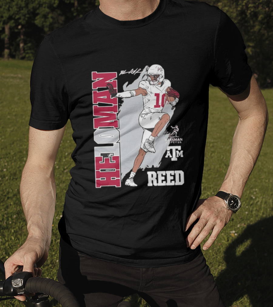 Marcel Reed Texas A&M Aggies Heloman Heisman Pose T-Shirt