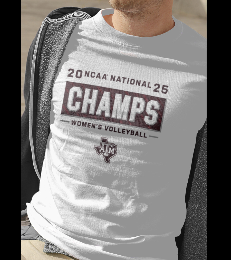 20 NCAA National 25 Champs Women's Volleyball Texas A&M T-Shirt