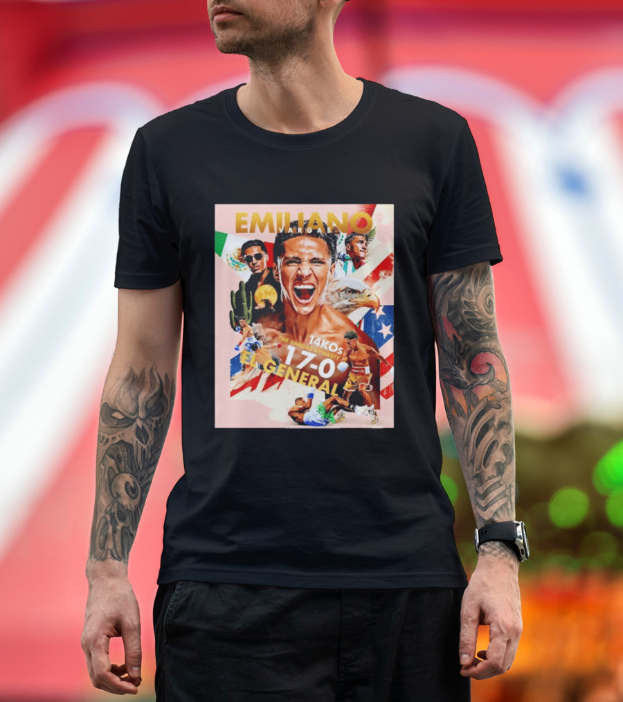 Emiliano Vargas El General 17 0 Boxer The Vargas Dynasty 14 KOs T-Shirt