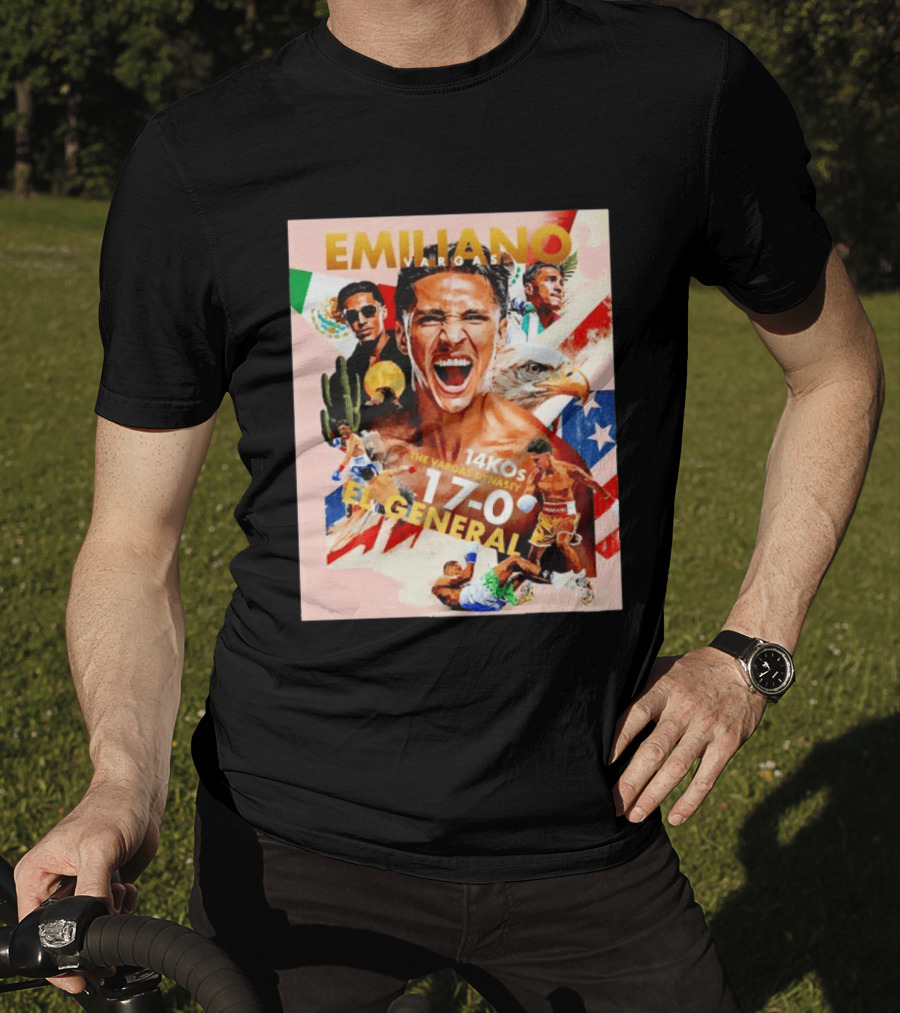 Emiliano Vargas El General 17 0 Boxer The Vargas Dynasty 14 KOs T-Shirt