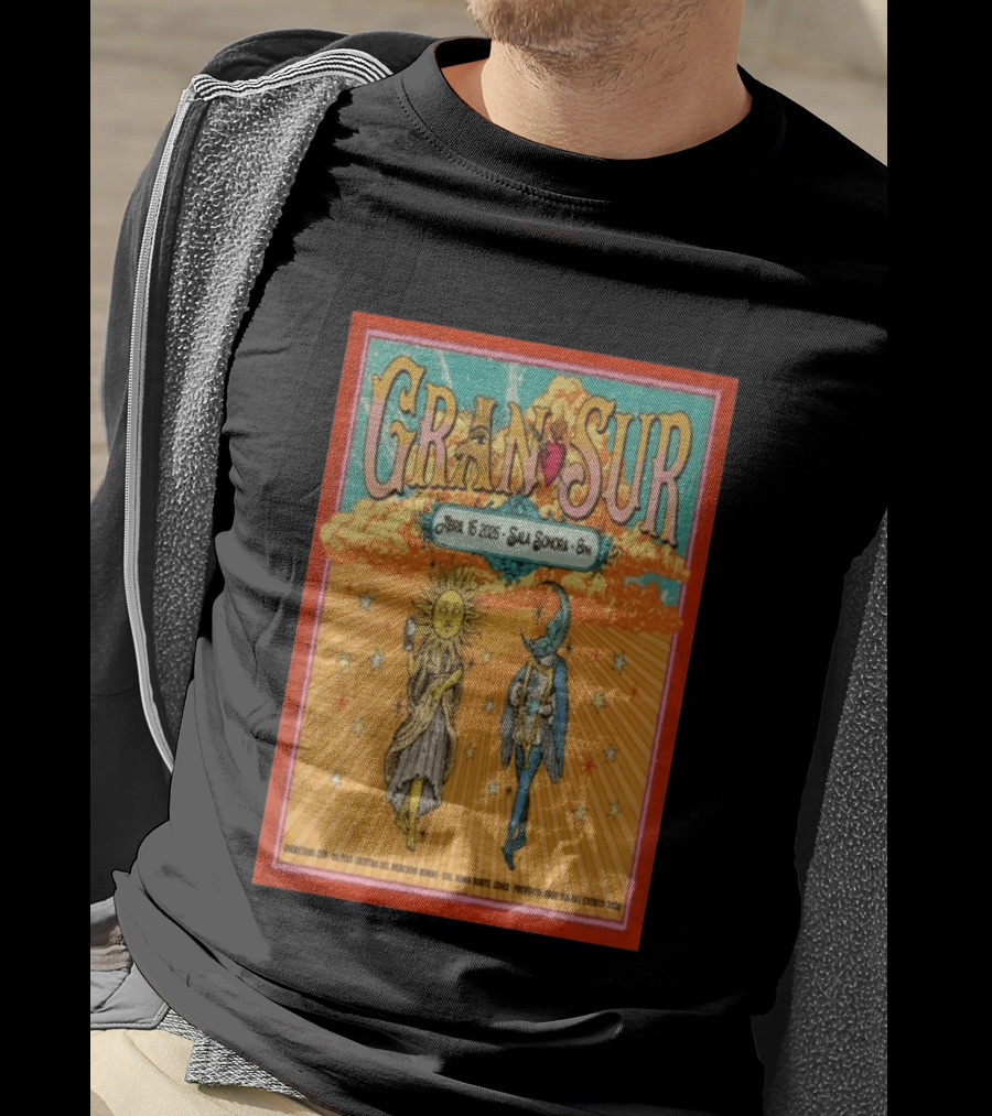 Gran Sur Abril 16 2026 Sala Sonora Roma Norte Mexico City Sun And Moon T-Shirt