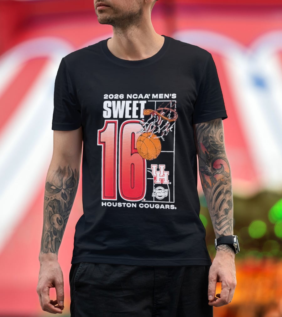 2026 NCAA Men's Sweet 16 Bound Houston Cougars Basketball T-Shirt