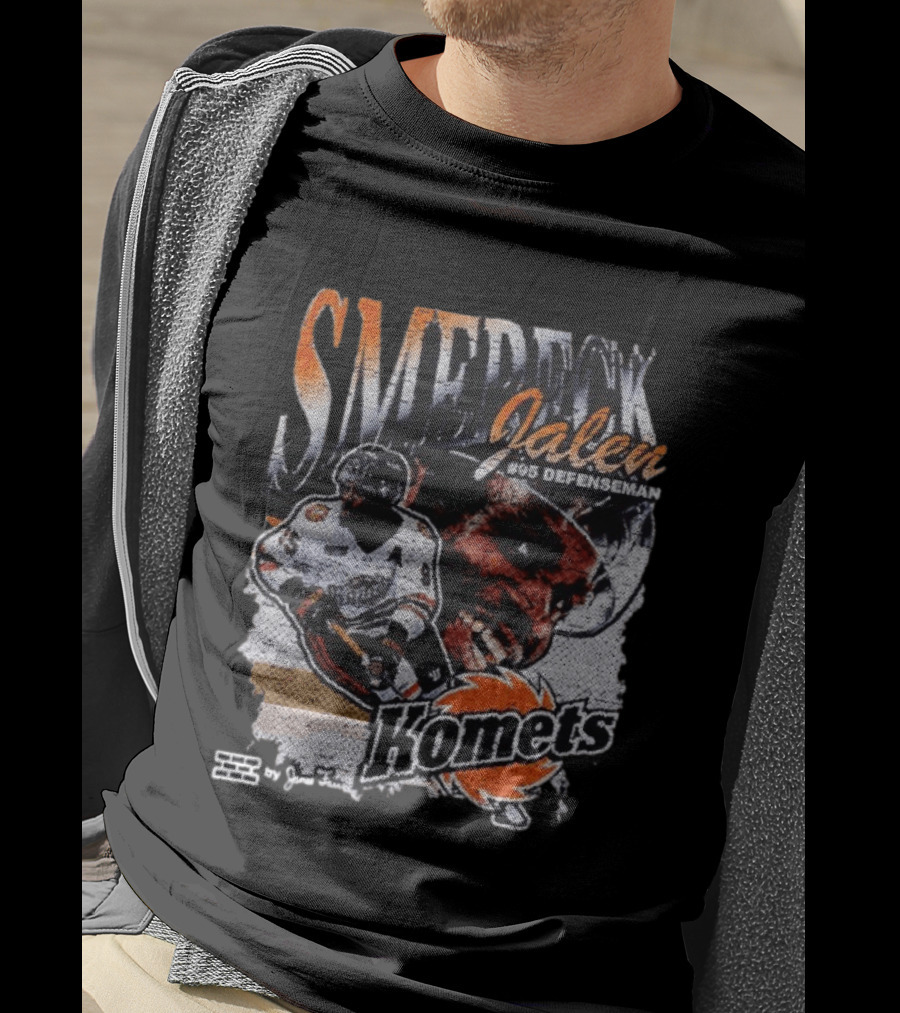 SMERECK Jalen #95 Defenseman Fort Wayne Komets Hockey T-Shirt
