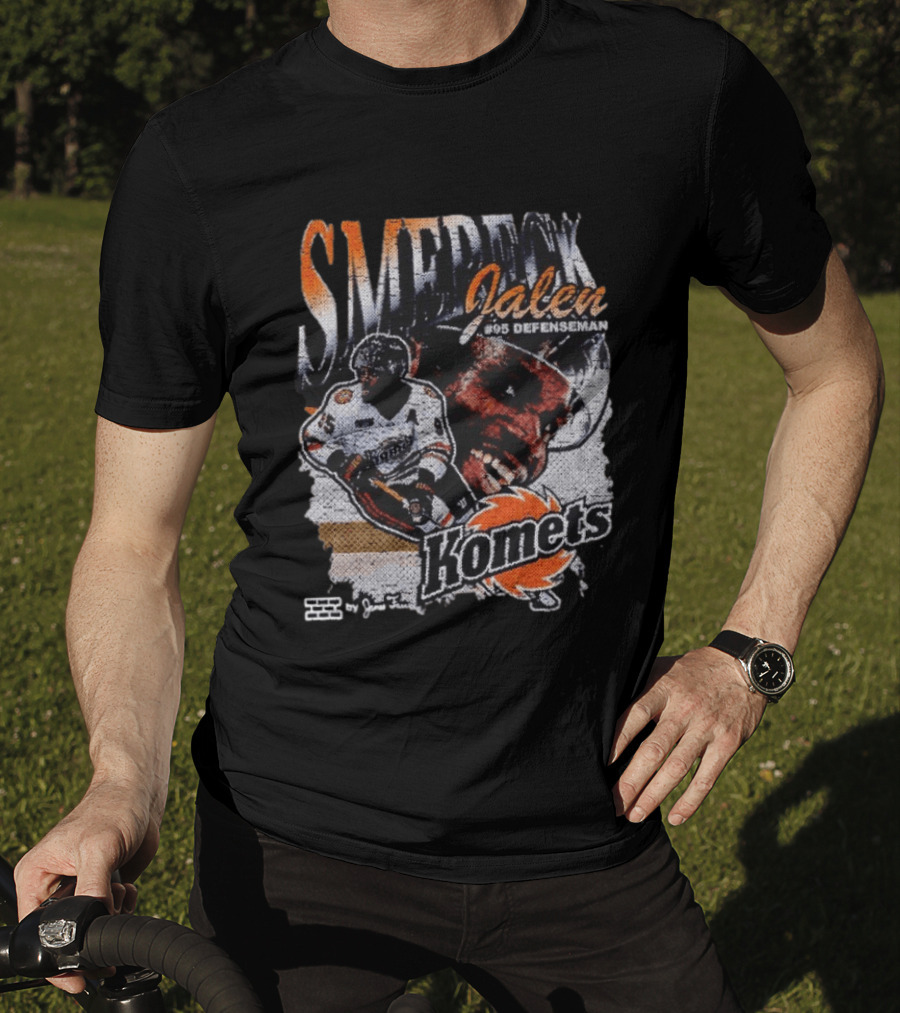 SMERECK Jalen #95 Defenseman Fort Wayne Komets Hockey T-Shirt