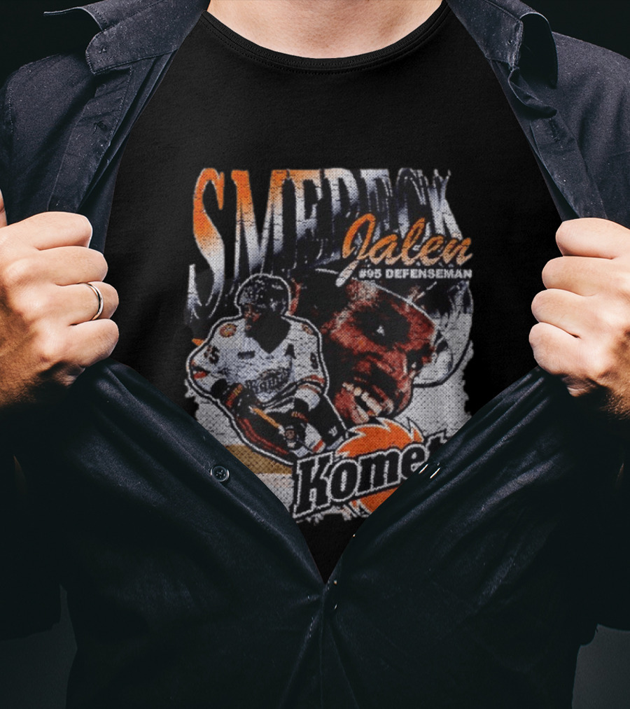 SMERECK Jalen #95 Defenseman Fort Wayne Komets Hockey T-Shirt