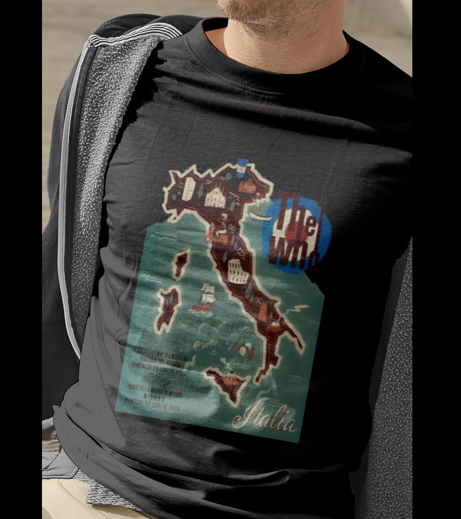 The Who Italia Tour 2026 Anfiteatro Camerini Padova Sul Brenta Parco Della Musica Milano T-Shirt