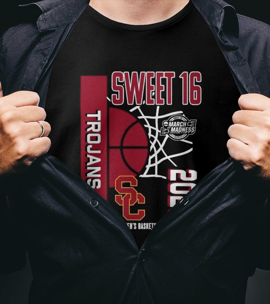 USC Trojans 2026 NCAA Division I Women's Basketball Championship Sweet 16 March Madness T-Shirt