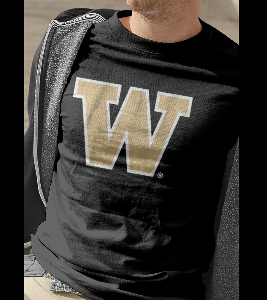 Washington Huskies Primary Gold W T-Shirt