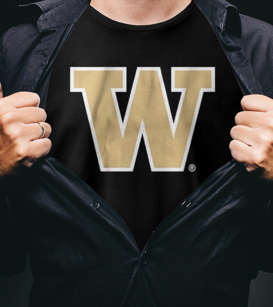 Washington Huskies Primary Gold W T-Shirt