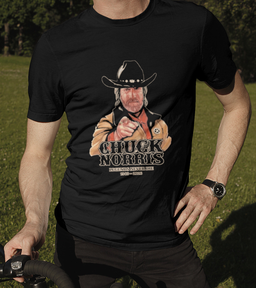 2026 Chuck Norris Legends Never Die 1940 2026 T-Shirt