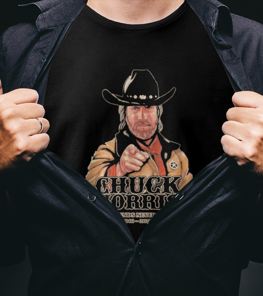 2026 Chuck Norris Legends Never Die 1940 2026 T-Shirt