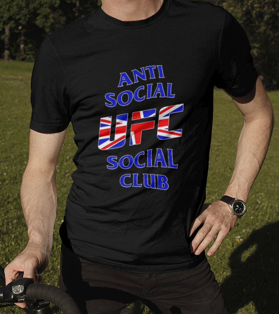 Anti Social Social Club UFC Union Jack Red T-Shirt