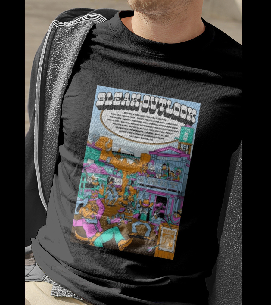 Bleak Outlook Vol 8 Band Lineup April 2 5 2026 Tacoma WA T-Shirt
