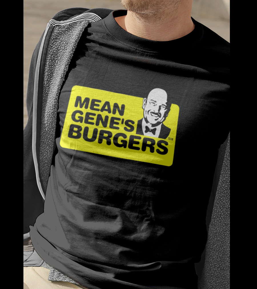 Mean Gene's Burgers Classic Logo With Iconic Bowtie T-Shirt