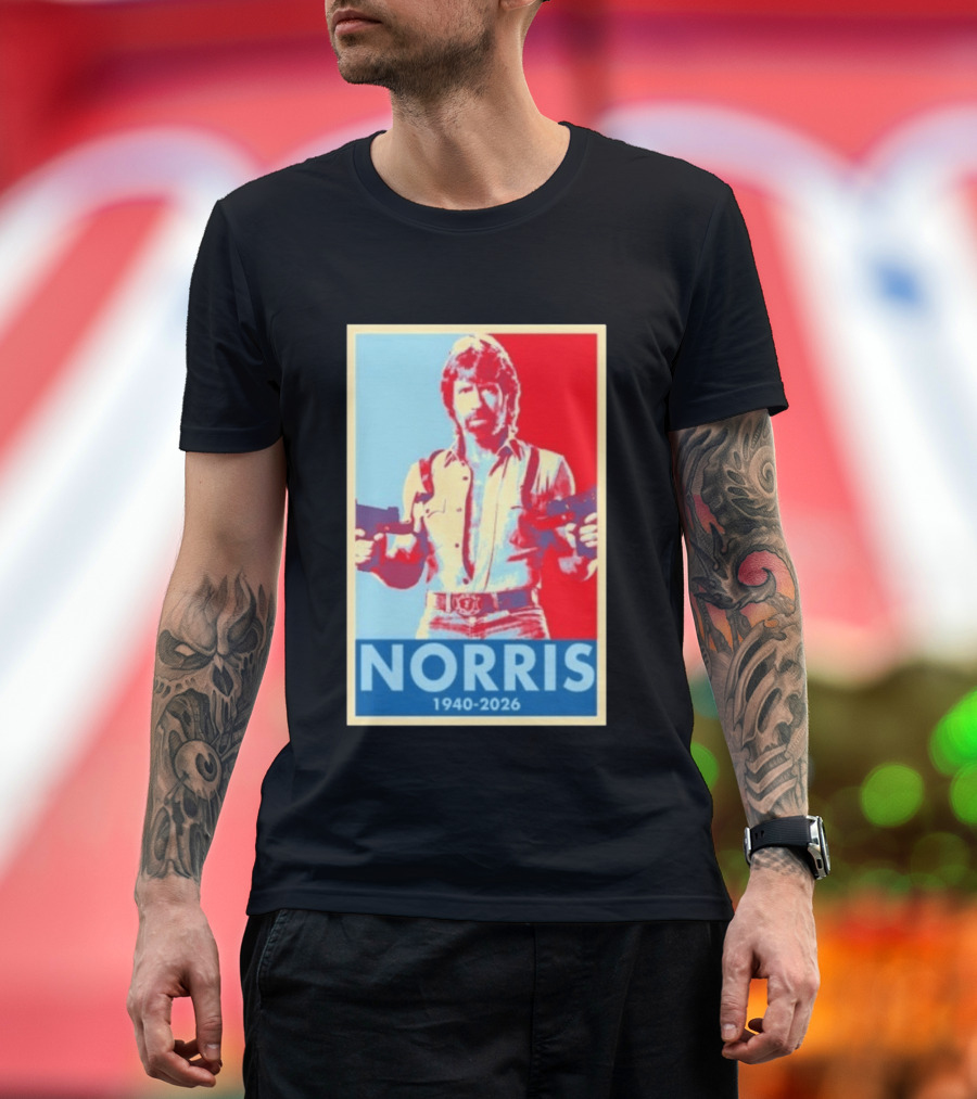 Norris 1940 2026 Retro Tribute With Dual Pistols T-Shirt