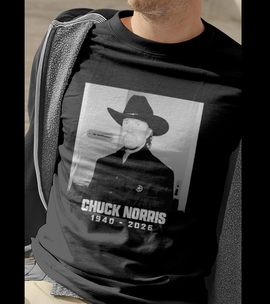 Chuck Norris Rest In Peace 2026 Cowboy Hat T-Shirt