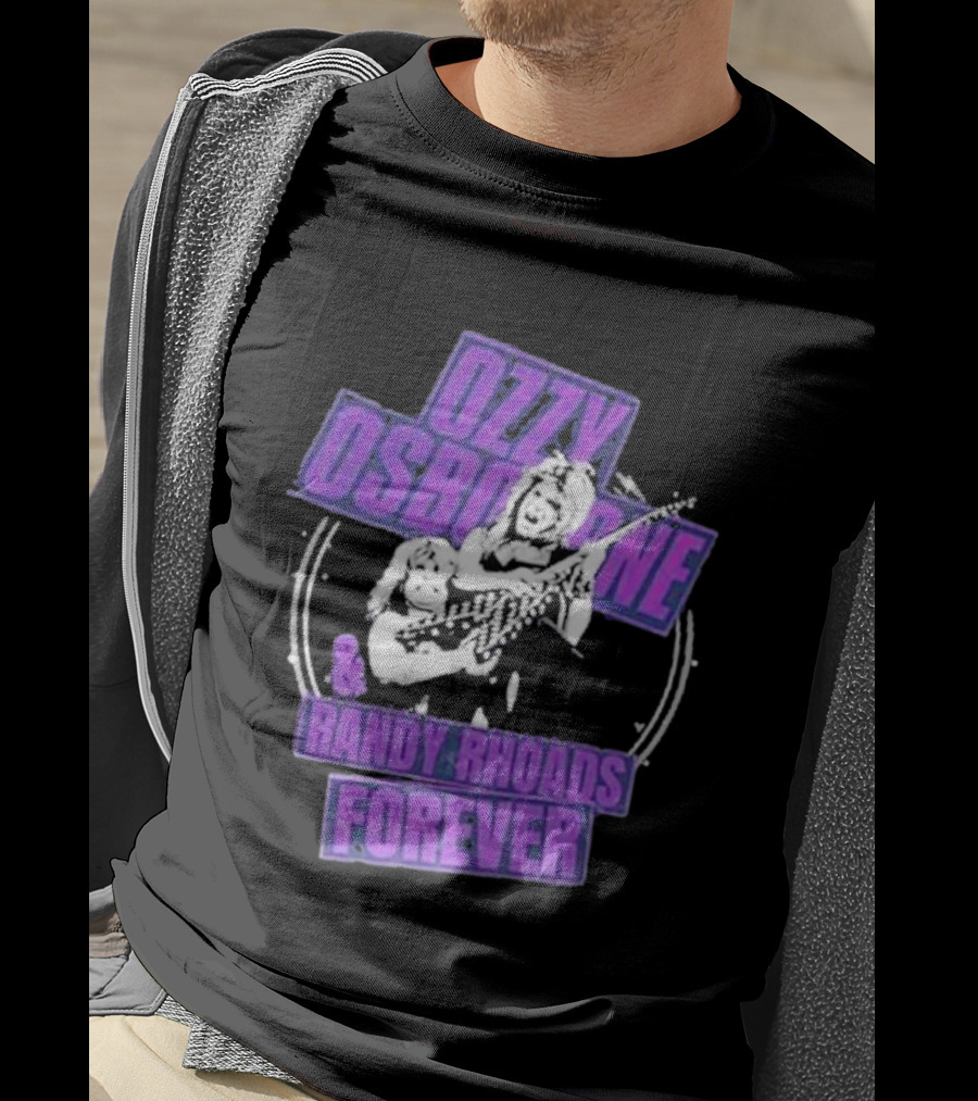 Ozzy Osbourne Randy Rhoads Forever Purple T-Shirt