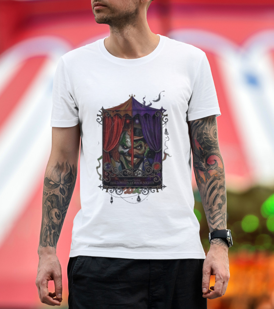Universal Studios Halloween Horror Nights 2026 Dark Carnival Clown T-Shirt