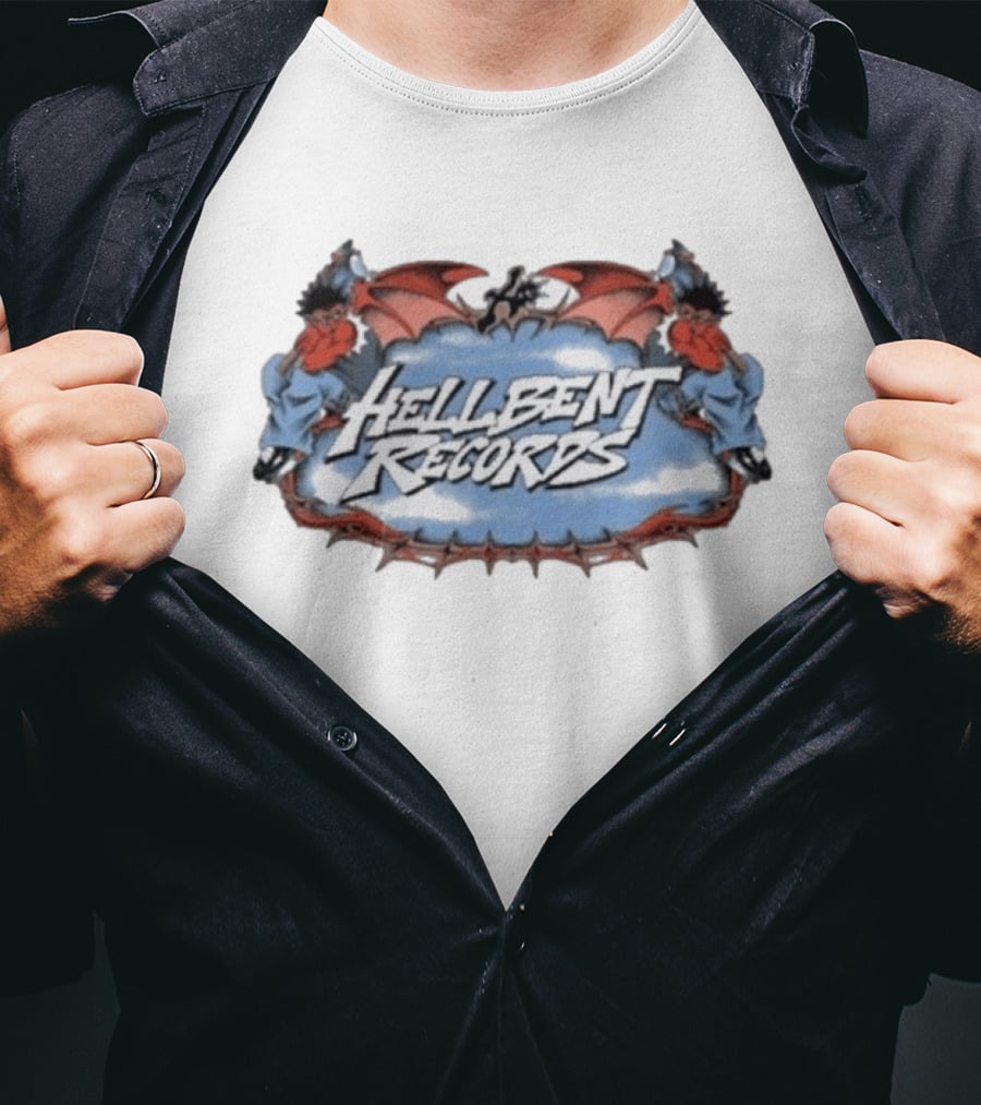 Hellbent Records Cartoon Devils Heaven Can't Save You T-Shirt