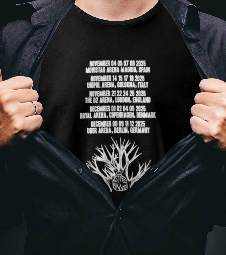 Radiohead 2025 Tour Living In Cloud Cuckoo Land Cactus Tree T-Shirt